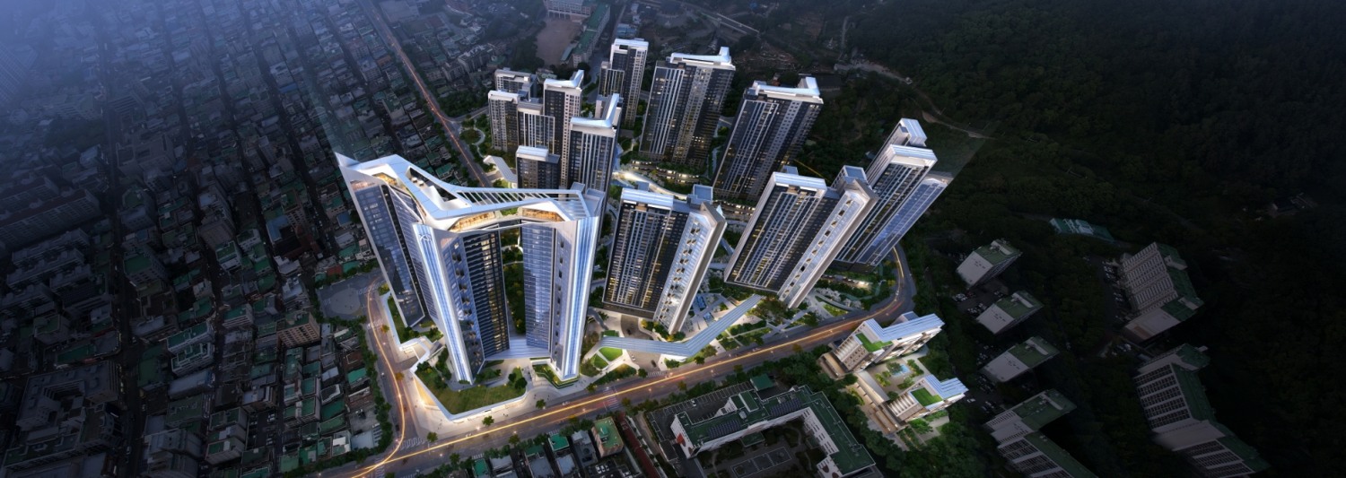 GS건설이 제안한 부산 부곡2구역 조감도./사진제공=GS건설