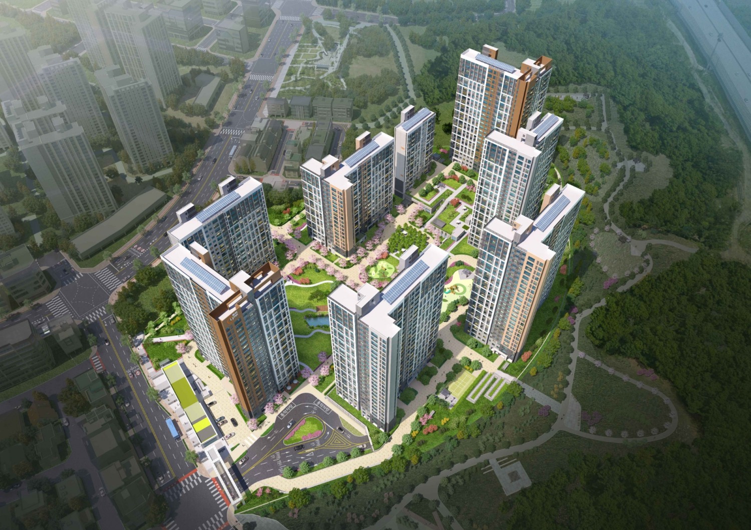 우미건설의 '리듬시티 우미린' 조감도./사진제공=함스피알