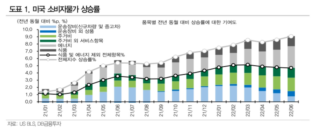 자료제공= DB금융투자 리포트(2022.07.14) 중 갈무리