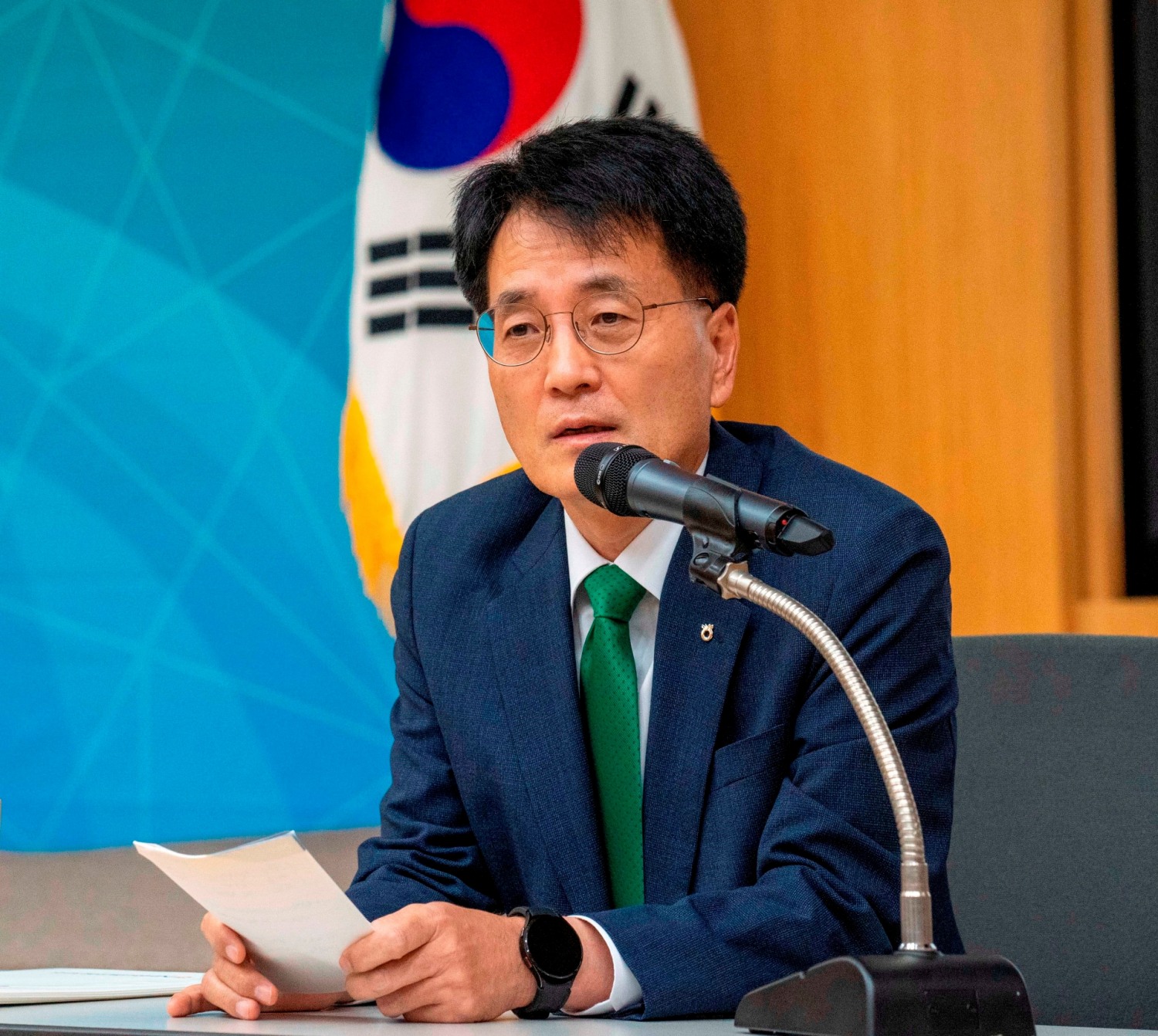 손병환 NH농협금융지주 회장이 지난 15일 경기 고양 소재 NH인재원에서 열린 ‘22년 하반기 경영전략회의’에서 발언하고 있다./사진=NH농협금융지주(2022.07.15)