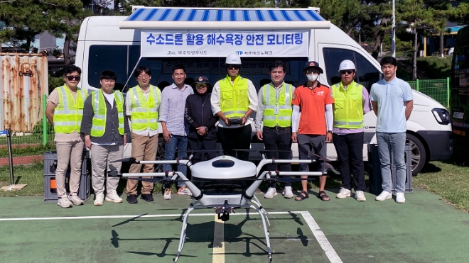 두산모빌리티이노베이션(대표이사 이두순, 이하 DMI)은 지자체와 연계해 수소드론을 활용한 농어촌 상생 프로젝트를 진행하기로 하고, 제주테크노파크와 농어촌 지역 안전 및 환경을 개선하기 위한 상호협력을 추진하기로 했다. 사진=두산모빌리티이노베이션.