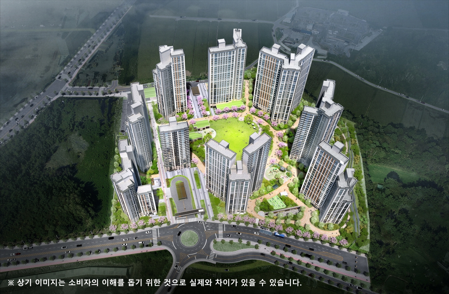 e편한세상 사천 스카이마리나 조감도. /사진제공= DL건설