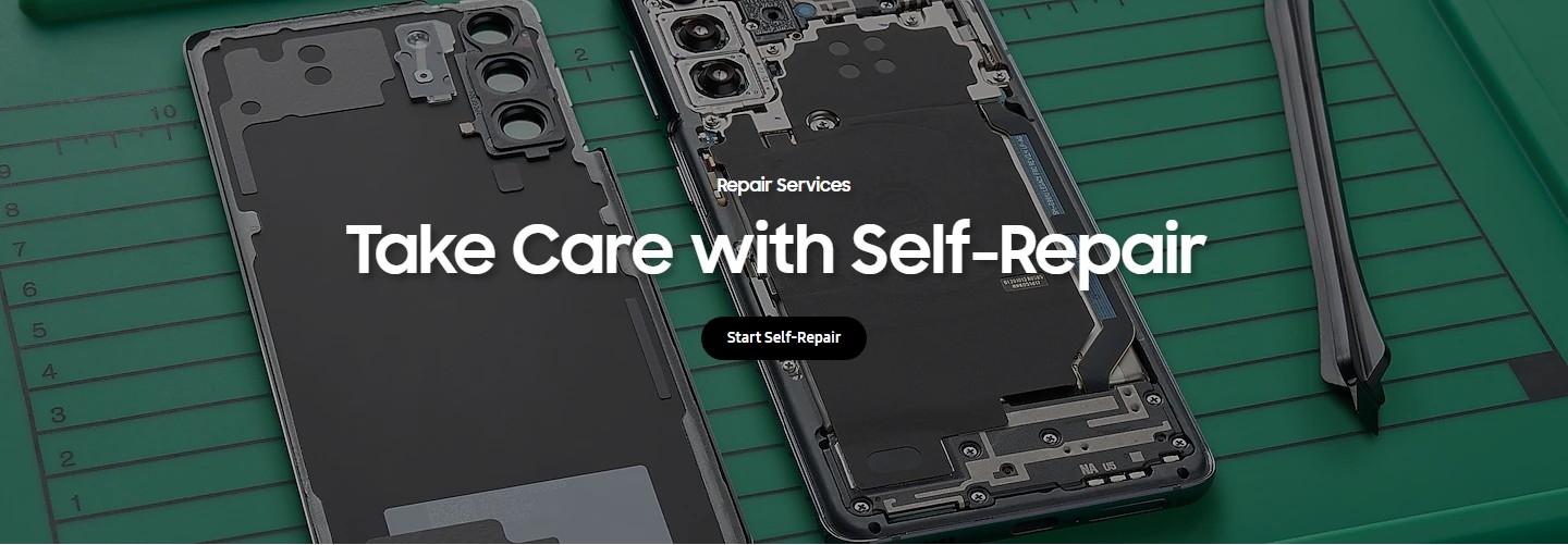 삼성전자가 이달부터 미국에서 셀프 수리 프로그램을 도입했다. 사진=아이픽싯 홈페이지 갈무리