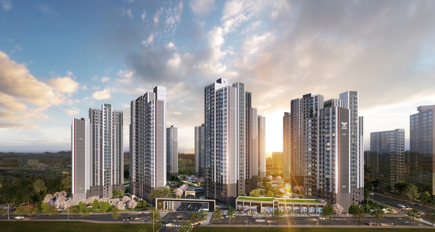 천안 롯데캐슬 더 청당 투시도. /사진제공=롯데건설