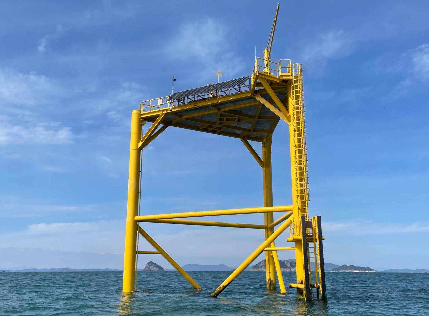 완도 장보고 해상풍력계측기 전경 / 사진제공=코오롱글로벌