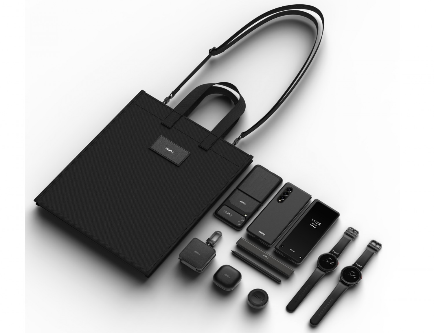 삼성전자가 글로벌 패션 브랜드 준지(JUUN.J)와 함께 협업한 '갤럭시 준지 에디션'. 사진=삼성전자