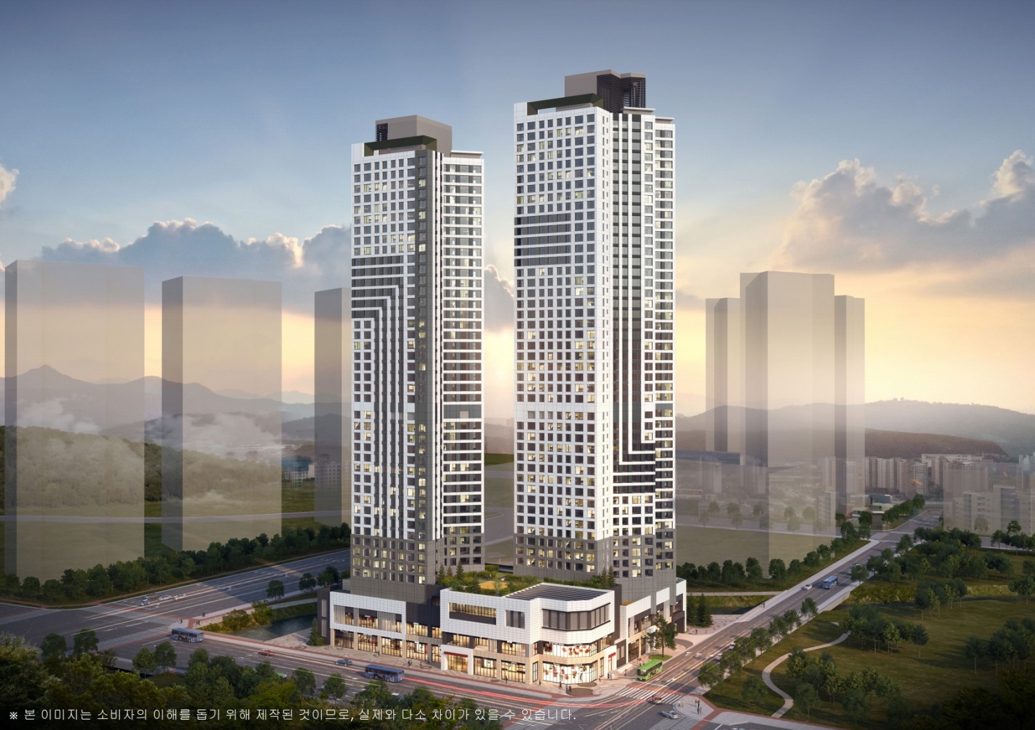 e편한세상 시티 천안아산역 투시도./사진제공=DL건설