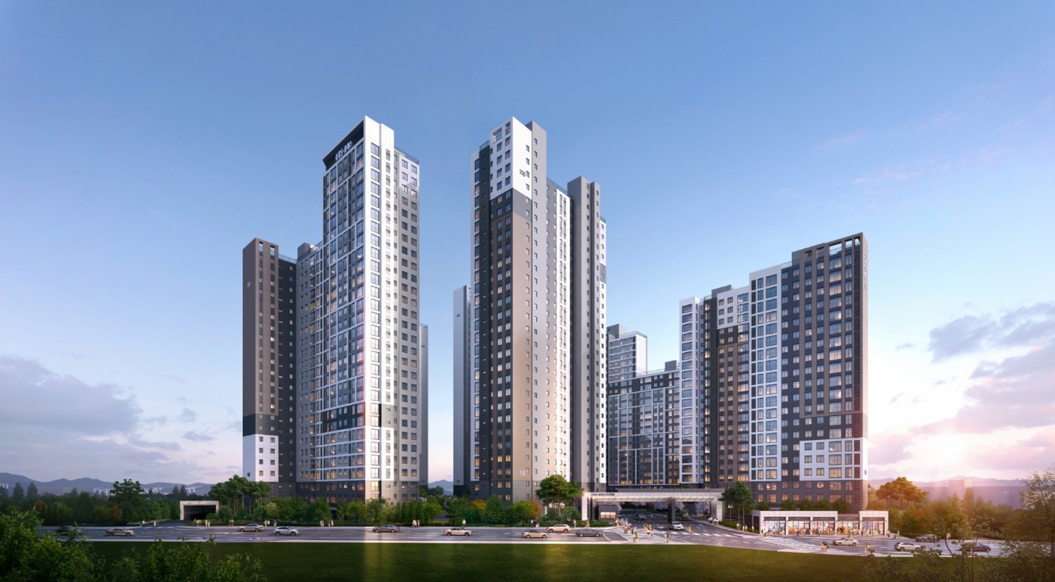 익산 중흥S-클래스 퍼스트파크 단지투시도