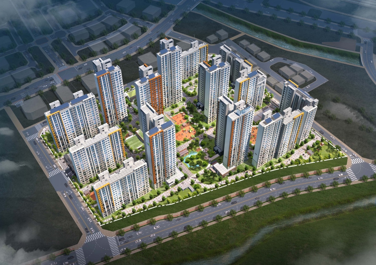 LH, 의왕초평A3 단지 조감도./사진제공=LH