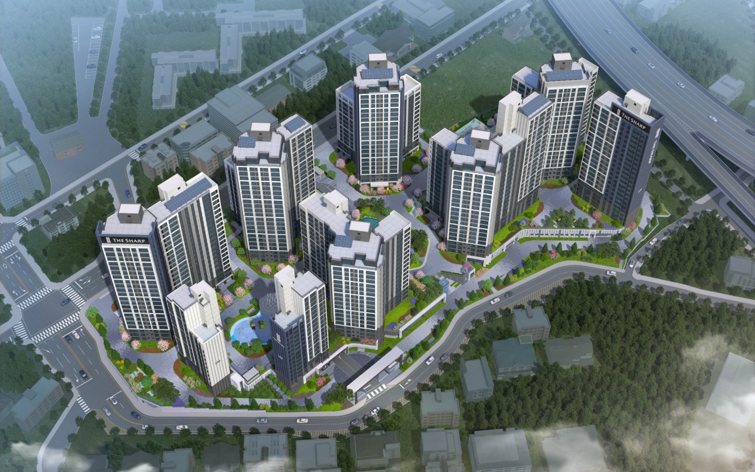 더샵 신부센트라 조감도./사진제공=포스코건설