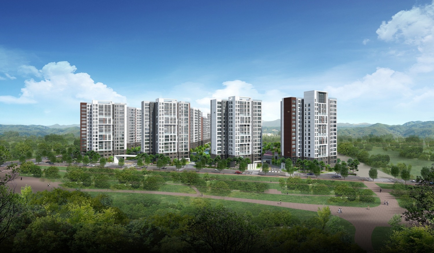 에코델타시티 푸르지오 센터파크 투시도 / 사진제공=대우건설