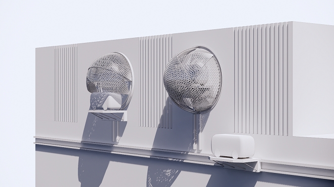 현대차그룹이 홍익대학교 건축도시대학과 연구한 ‘PBV 도킹 인터페이스. 제공=현대차.