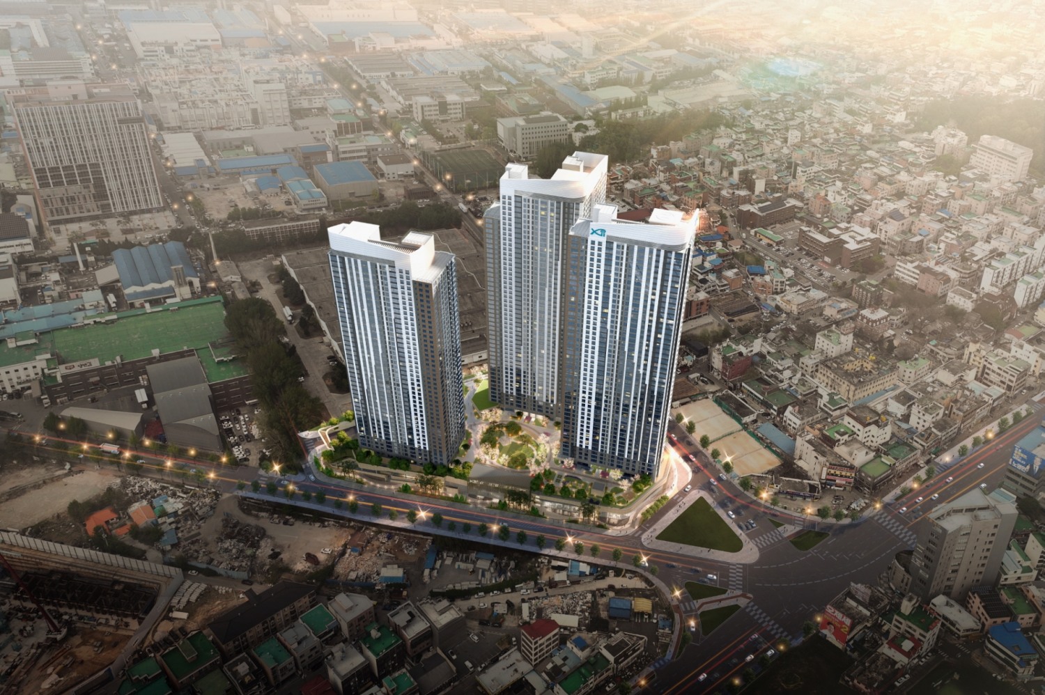 GS건설, '복대자이 더 스카이' 조감도. 사진제공=GS건설