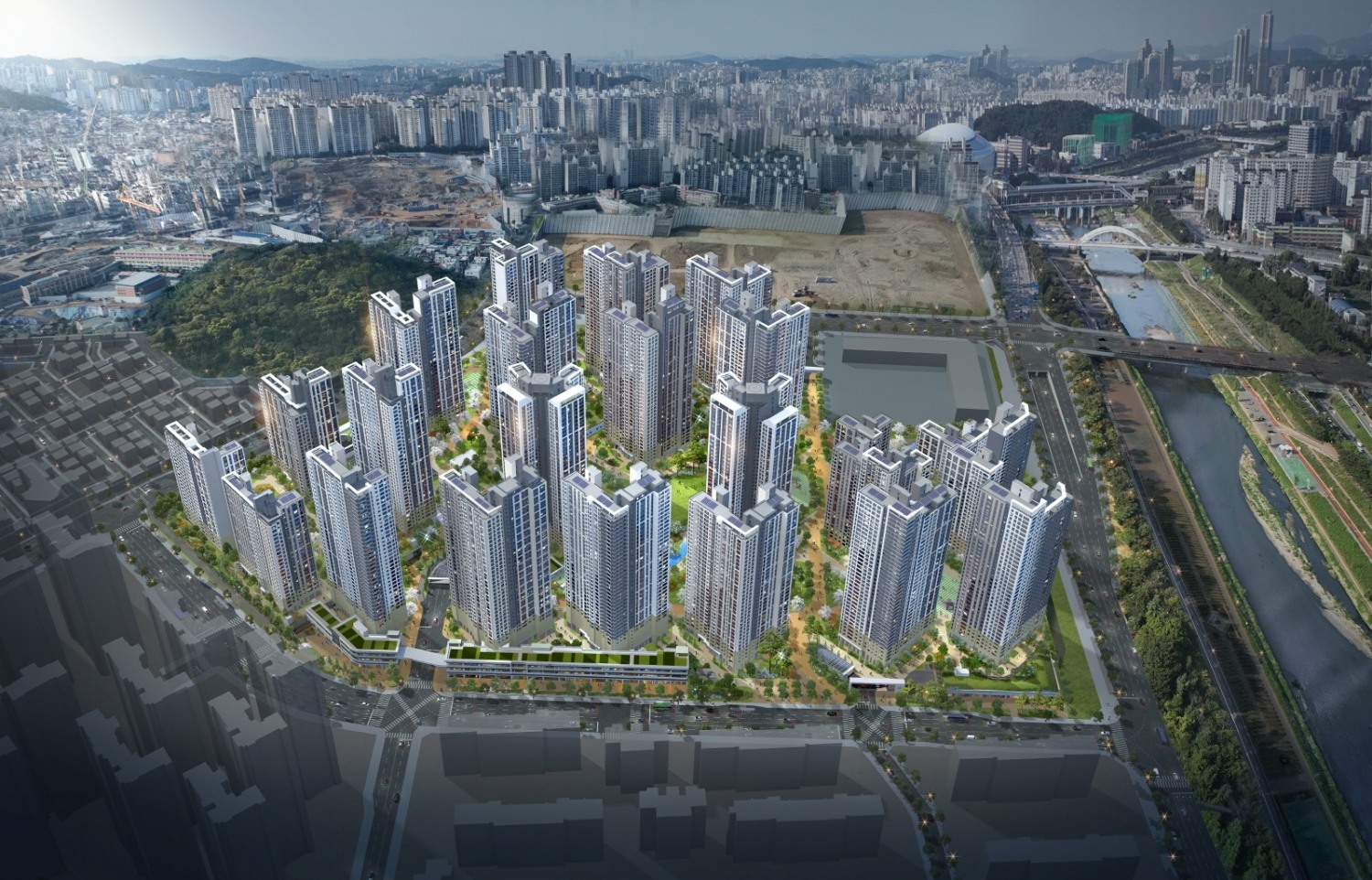 철산자이 더 헤리티지 조감도 / 사진제공=GS건설