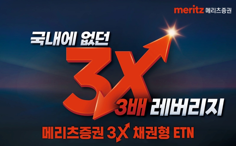 메리츠증권 국내 첫 3X 레버리지 국채 ETN(2022.12.21 상장예정) 이미지 / 사진제공= 메리츠증권(2022.12.19)