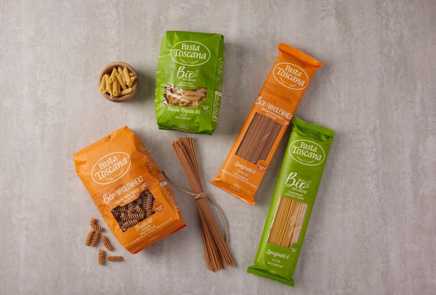 오뚜기 유기농 파스타면 토스카나 4종 연출컷./ 사진제공 = 오뚜기