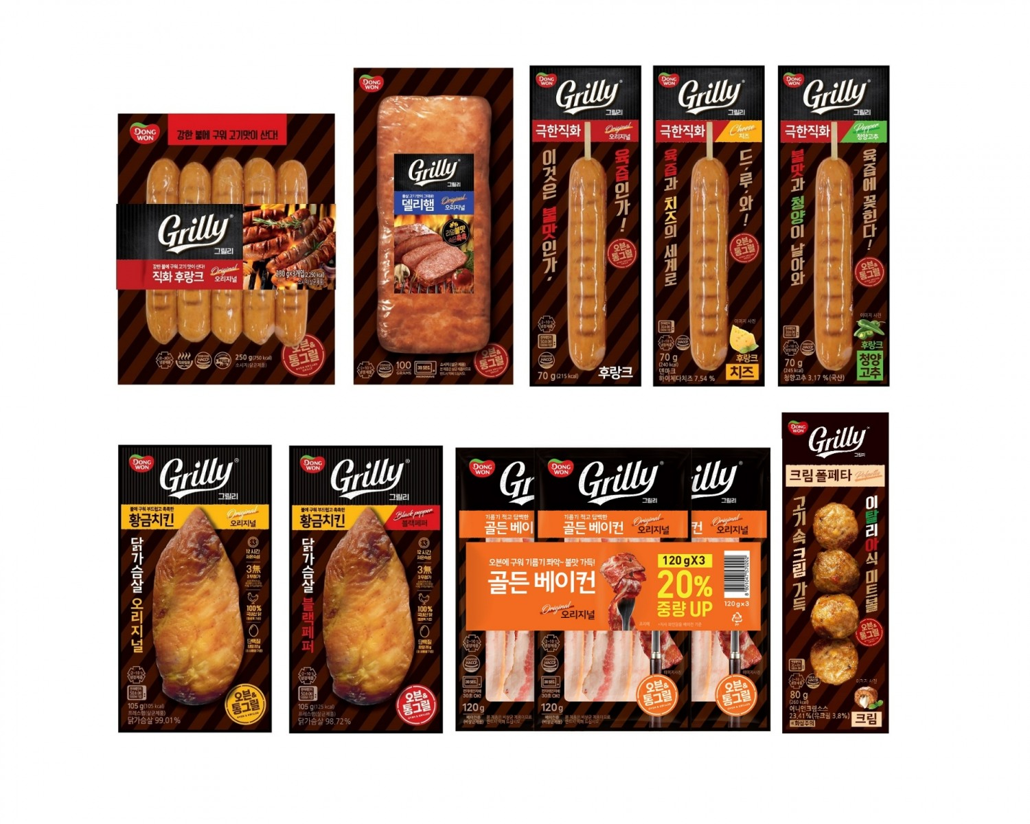 동원F&B는 최근 직화 후랑크 소시지, 사각햄, 닭가슴살에 이어 미트볼 제품을 출시하며 라인업을 강화했다. /사진제공=동원F&B