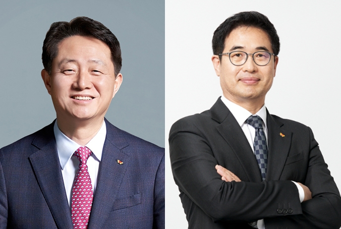 각자대표 체제로 전환한 SK증권. (왼쪽부터) 김신 대표이사 사장, 전우종 신임 대표이사 / 사진제공= SK증권(2022.12.21)