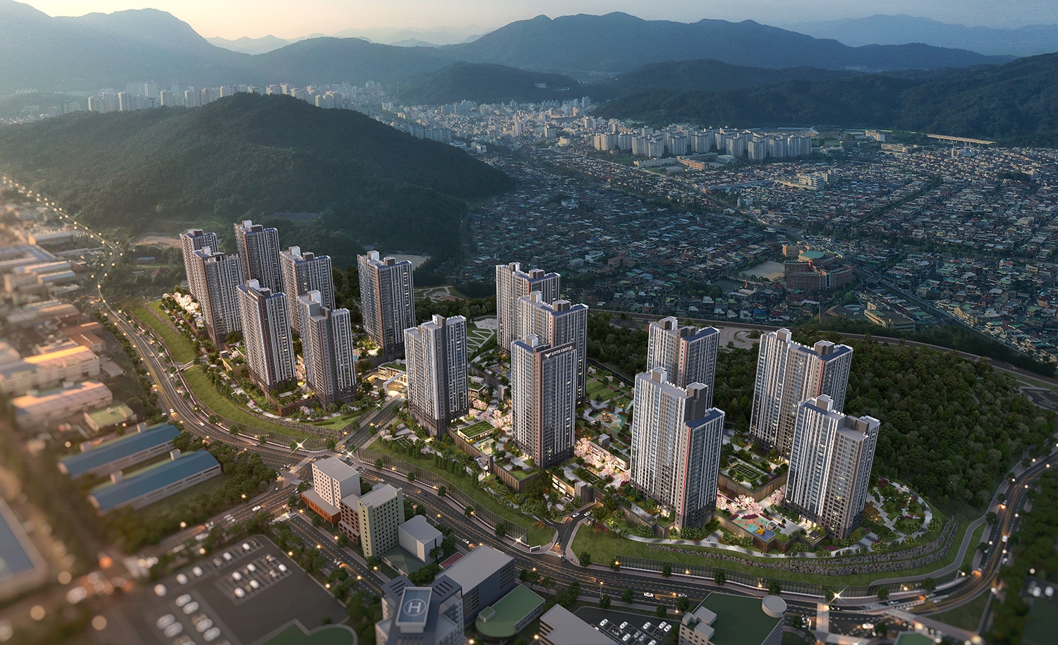 ‘창원 롯데캐슬 포레스트’ 조감도./사진제공=롯데건설