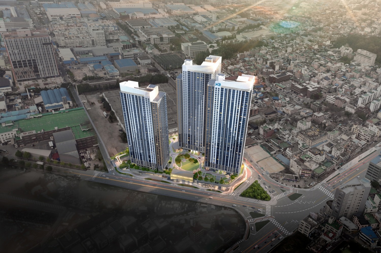 GS건설, 복대자이 더 스카이 조감도./사진제공=GS건설