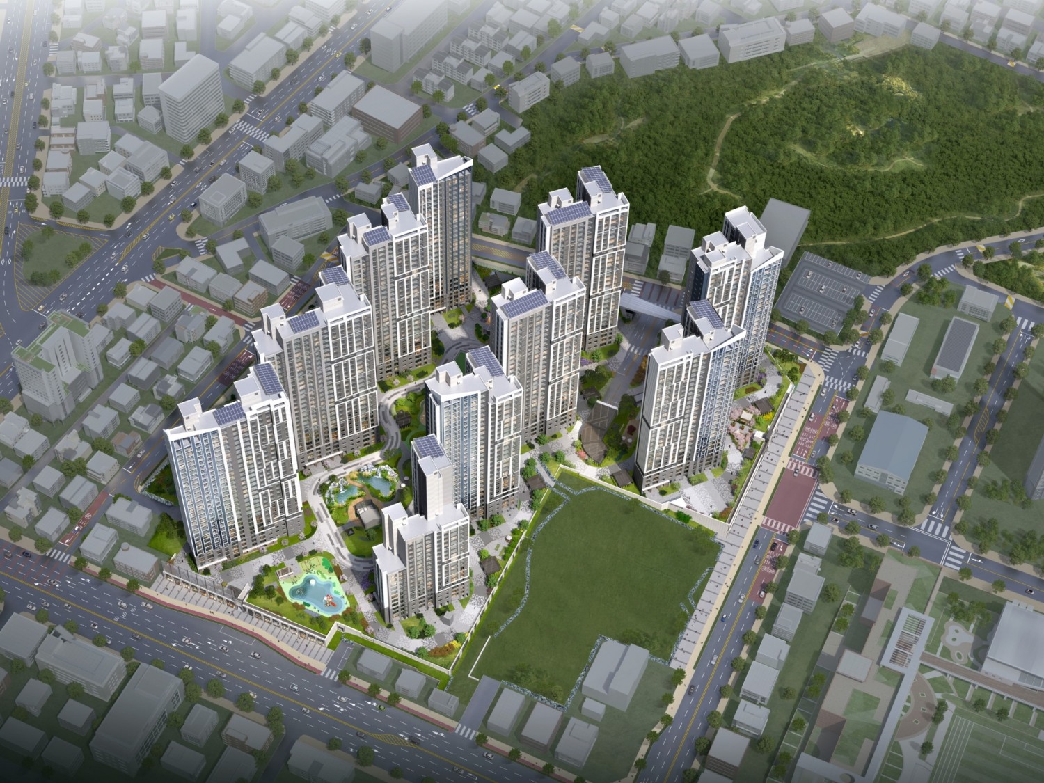 더샵 아르테 단지조감도 / 사진제공=포스코건설