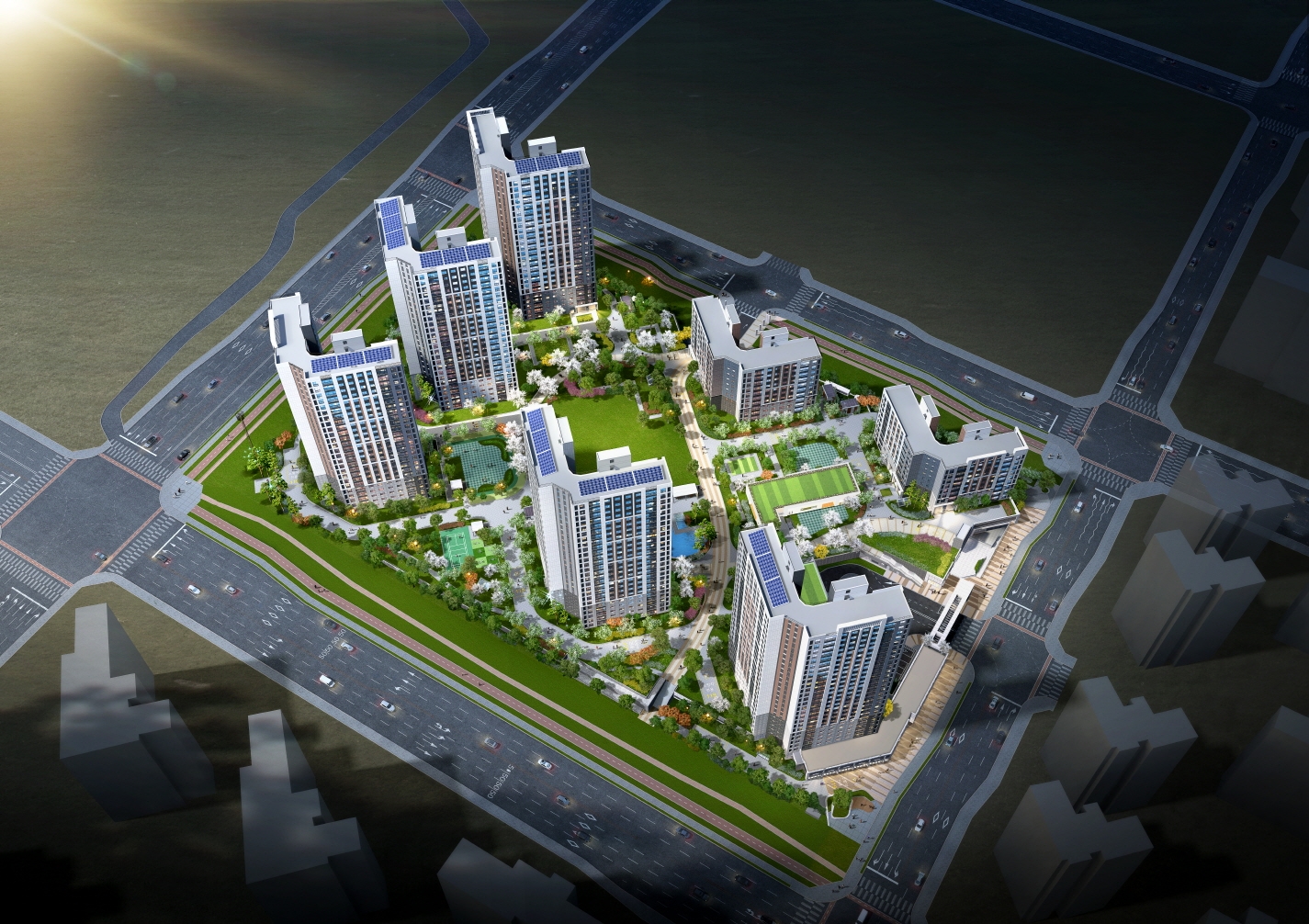 고덕자이 센트로 조감도./사진제공=GS건설