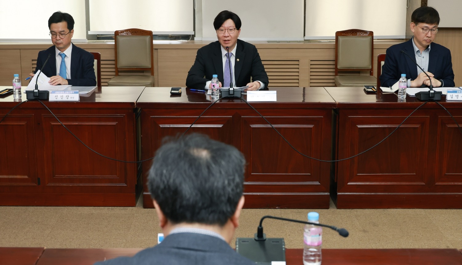 김소영 금융위원회 부위원장이 15일 오후 서울 종로구 정부서울청사에서 개최한 은행권 경영·영업 관행·제도 개선 실무작업반 제3차 회의에서 발언하고 있다./사진=금융위원회(2023.03.16)