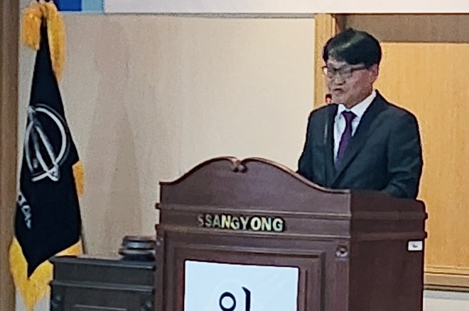 KG모빌리티 정용원 대표이사.