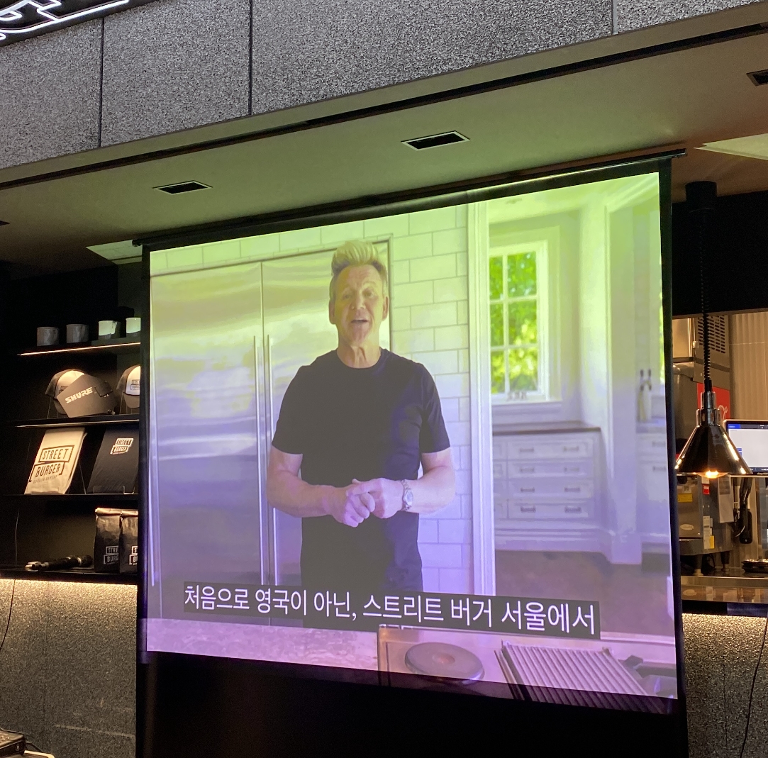 고든램지가 27일 열린 기자간담회에서 발언하고 있다./ 사진촬영 = 홍지인 기자