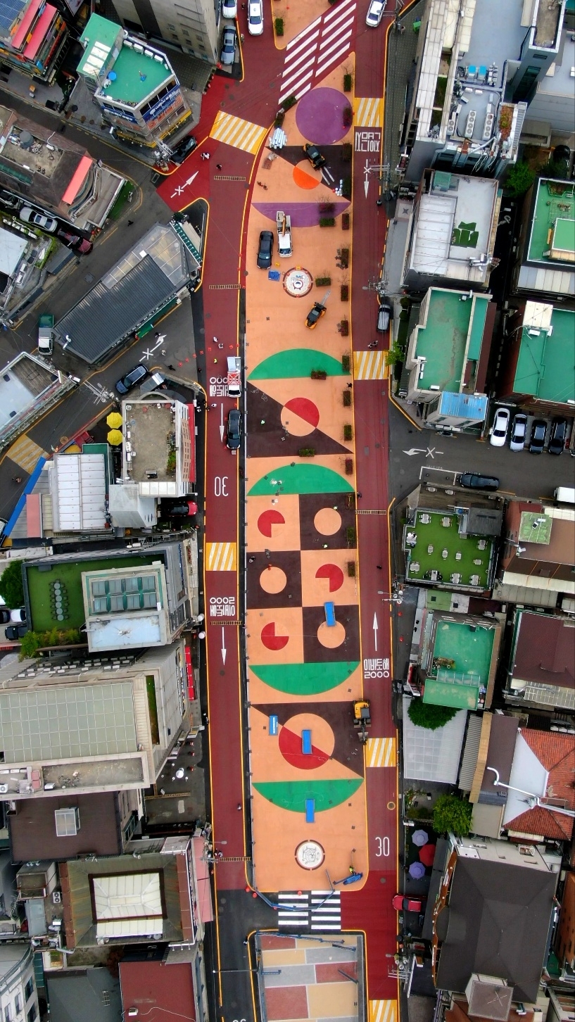 마포구가 조성 중인 ‘레드로드(RED ROAD)’./사진제공=마포구