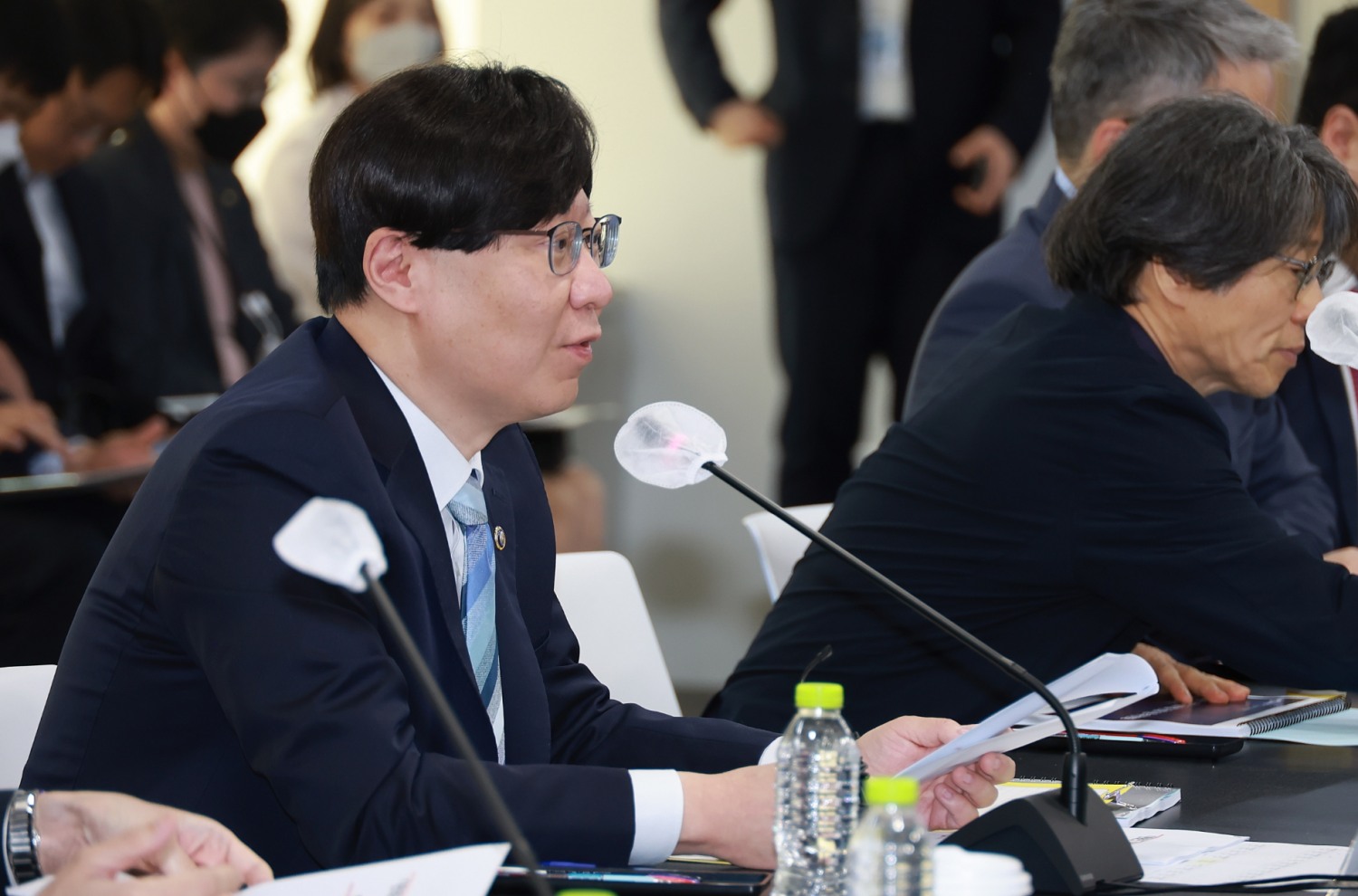 김소영 금융위원회 부위원장이 24일 오전 서울 마포 프론트원에서 개최한 핀테크 기업 글로벌 진출 활성화 간담회에 참석해 핀테크 기업 글로벌 진출 지원 추진현황 및 향후계획에 대해 논의했다. /사진제공=금융위원회