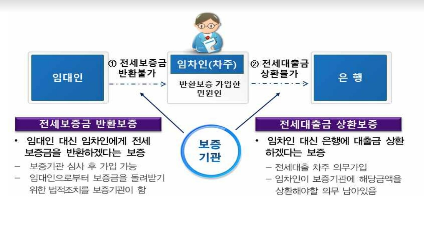금융감독원이 소개한 전세보증금 반환보증 및 전세대출금 상환보증제도./사진제공=금융감독원