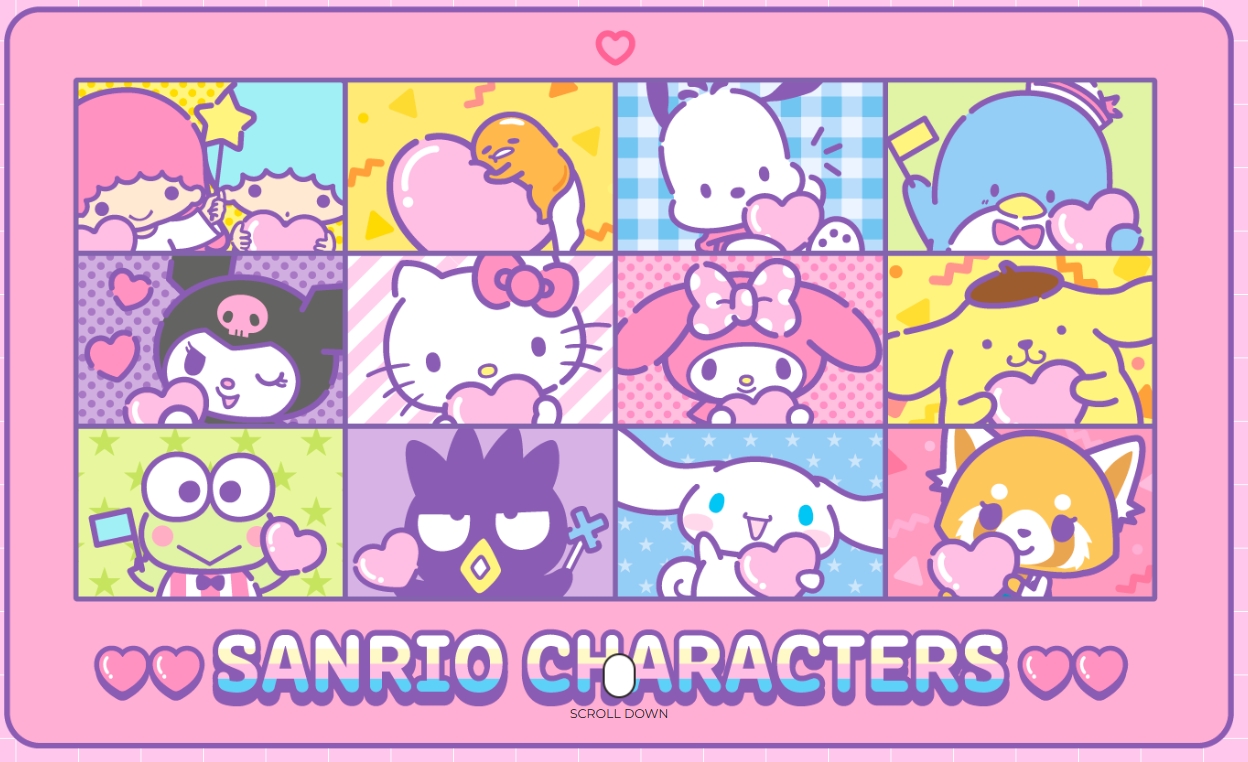 ‘헬로키티’로 유명한 일본 최대 캐릭터 브랜드 사업자 ‘산리오’(회장 츠지 신타로) 누리집 갈무리./사진=임지윤 기자