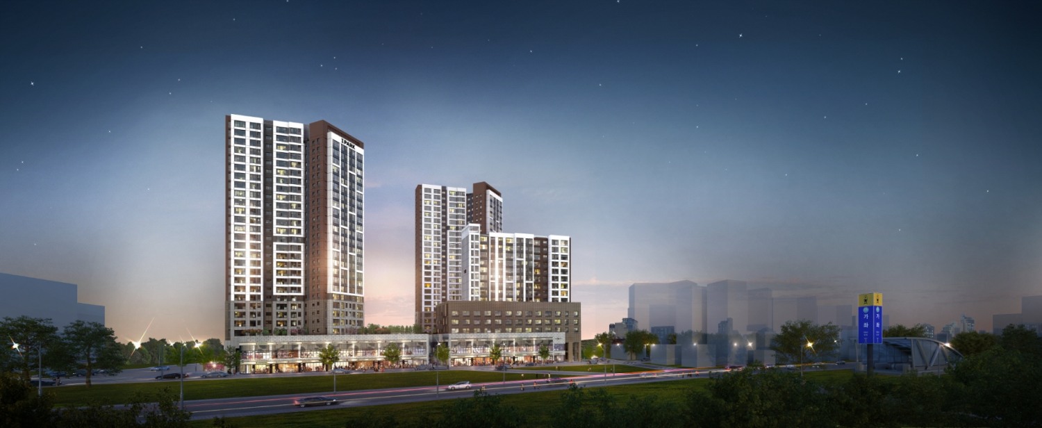 DMC가재울아이파크 단지조감도