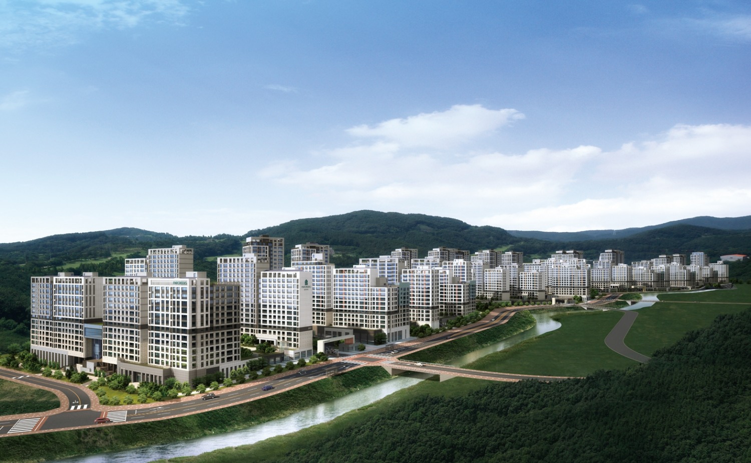 동탄 파크릭스 투시도./사진제공=현대건설