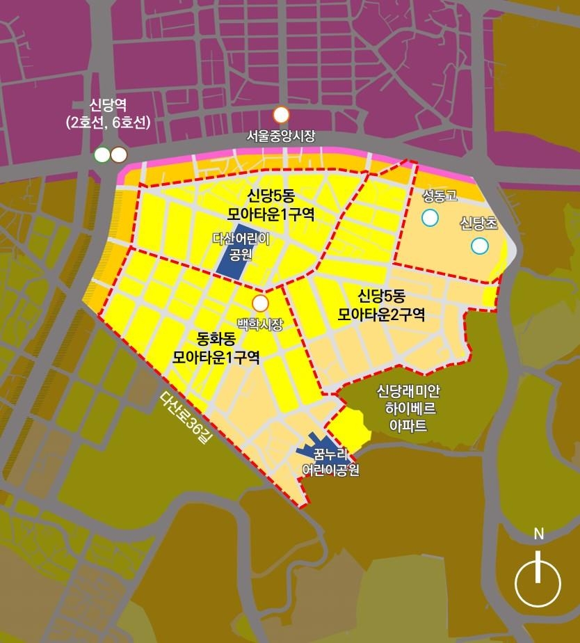 모아타운 대상지 위치도./사진제공=중구
