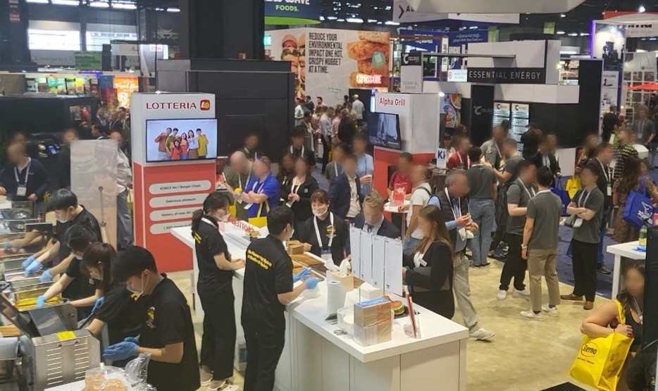 롯데GRS와 에니아이사가 공동 참여한 세계 최대 외식 박람회 NRA쇼./ 사진=롯데GRS