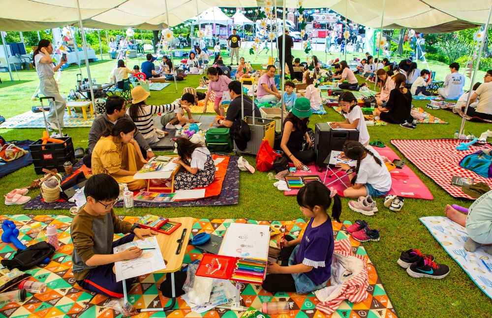 한컴그룹의 청리움에서 지난 3일 개최한 어린이 사생대회가 성황리에 마무리됐다. / 사진제공=한컴그룹