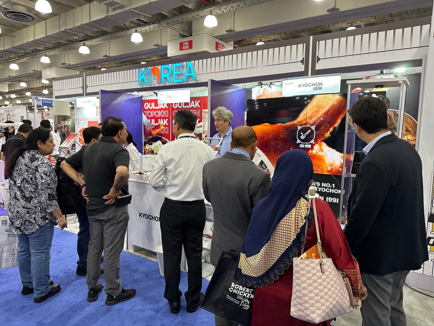 2023 뉴욕 국제 프랜차이즈 박람회 교촌치킨 부스./ 사진 = 교촌에프앤비
