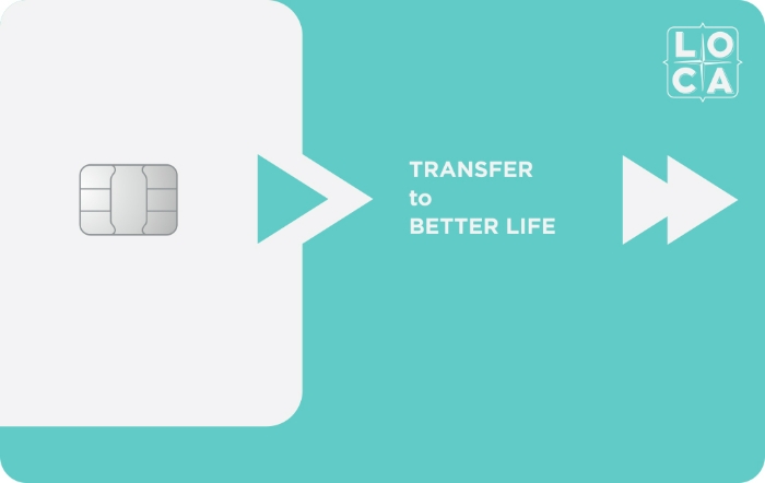 롯데카드의 'LOCA 환승카드' /사진제공=롯데카드