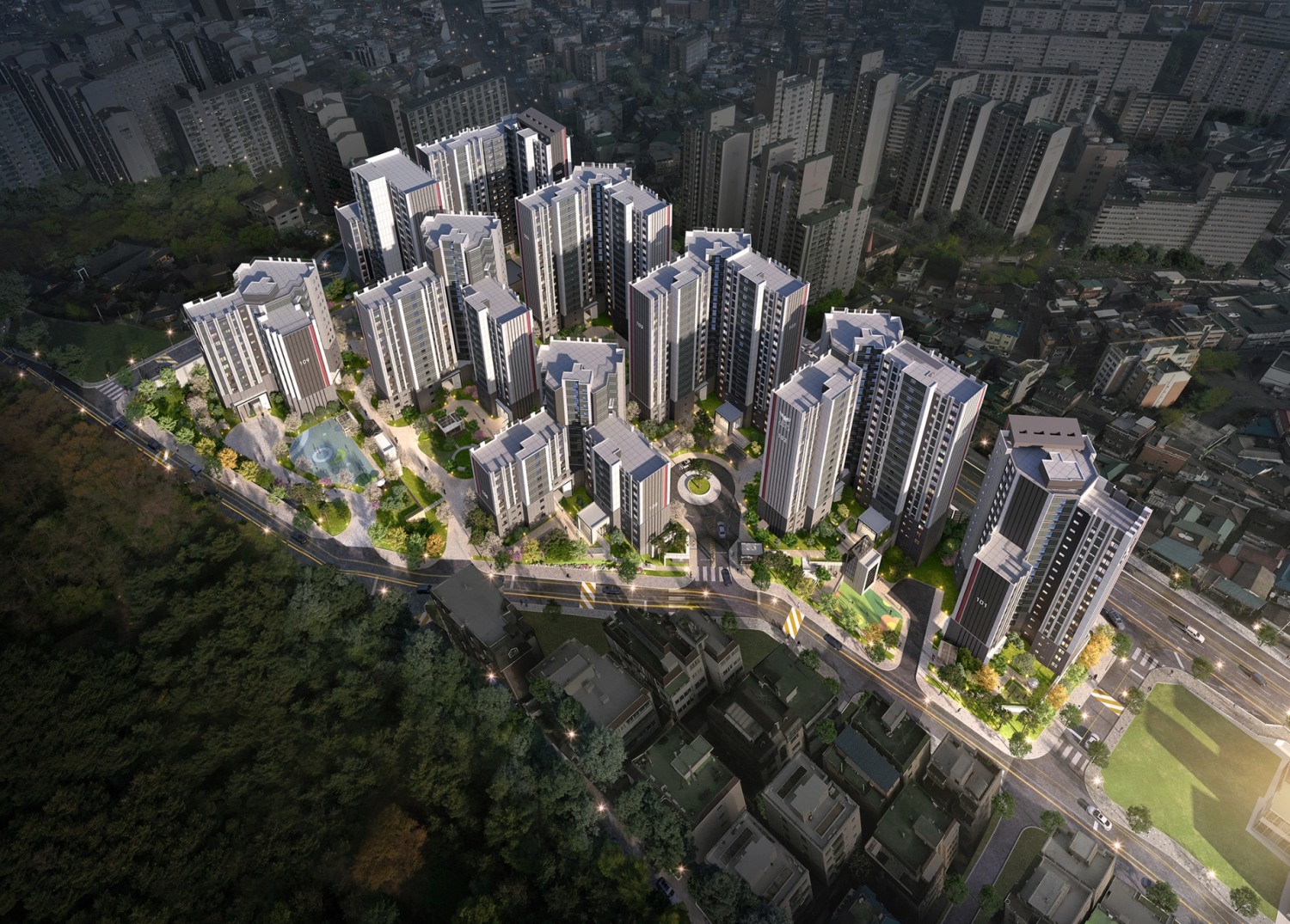 청량리 롯데캐슬 하이루체 단지조감도 / 사진제공=롯데건설