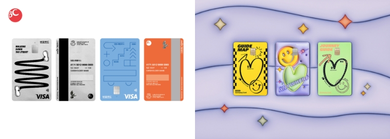 왼쪽부터 'BC바로 알뜰교통플러스 카드'와 '알뜰교통플러스 삼성카드' /사진제공=각 사