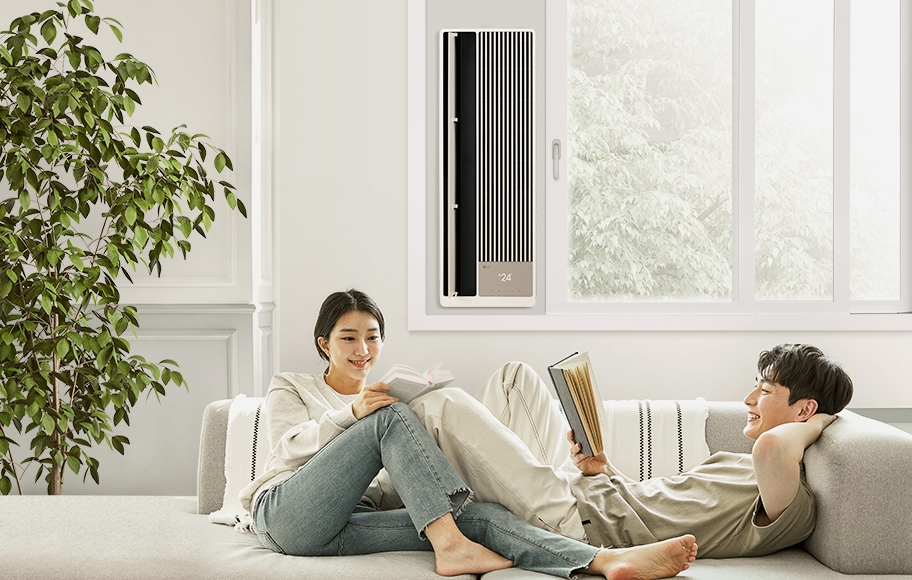 2023년형 창호형 에어컨 'LG 휘센 오브제컬렉션 엣지'. 사진 제공=LG전자