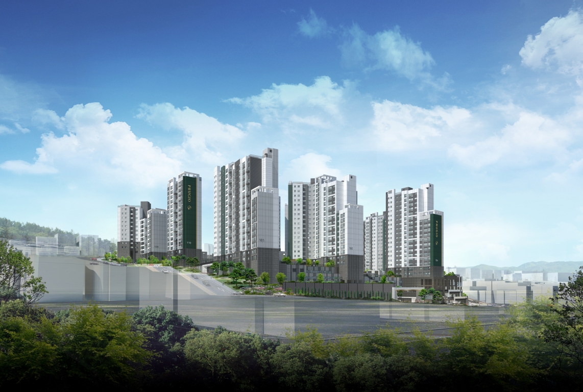 상도 푸르지오 클라베뉴 단지투시도 / 사진제공=대우건설