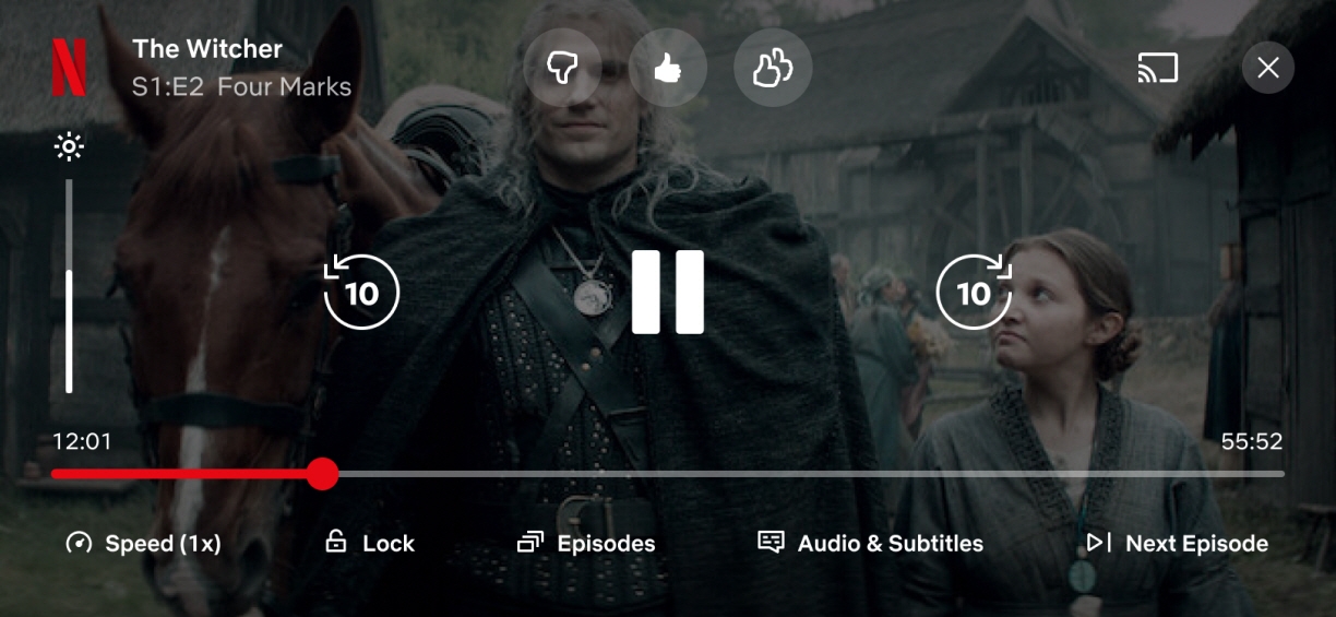 넷플릭스가 모바일 기기에서 콘텐츠 시청 시 취향을 표현할 수 있는 기능을 도입했다. / 사진제공=넷플릭스
