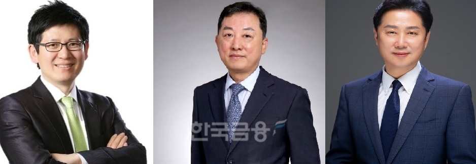 (왼쪽부터) 강성부 KCGI 대표, 김병철 KCGI자산운용(옛 메리츠자산운용) 대표이사 부회장, 조원복 KCGI자산운용 신임 최고 마케팅 책임자(CMO‧Chief Marketing Officer) 부사장./사진제공=KCGI자산운용