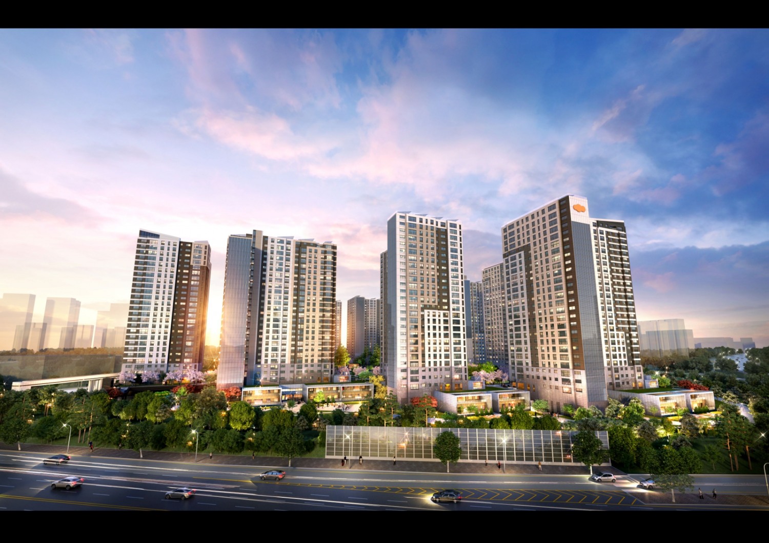 DL이앤씨, e편한세상 검단 웰카운티 단지 투시도./사진제공=DL이앤씨