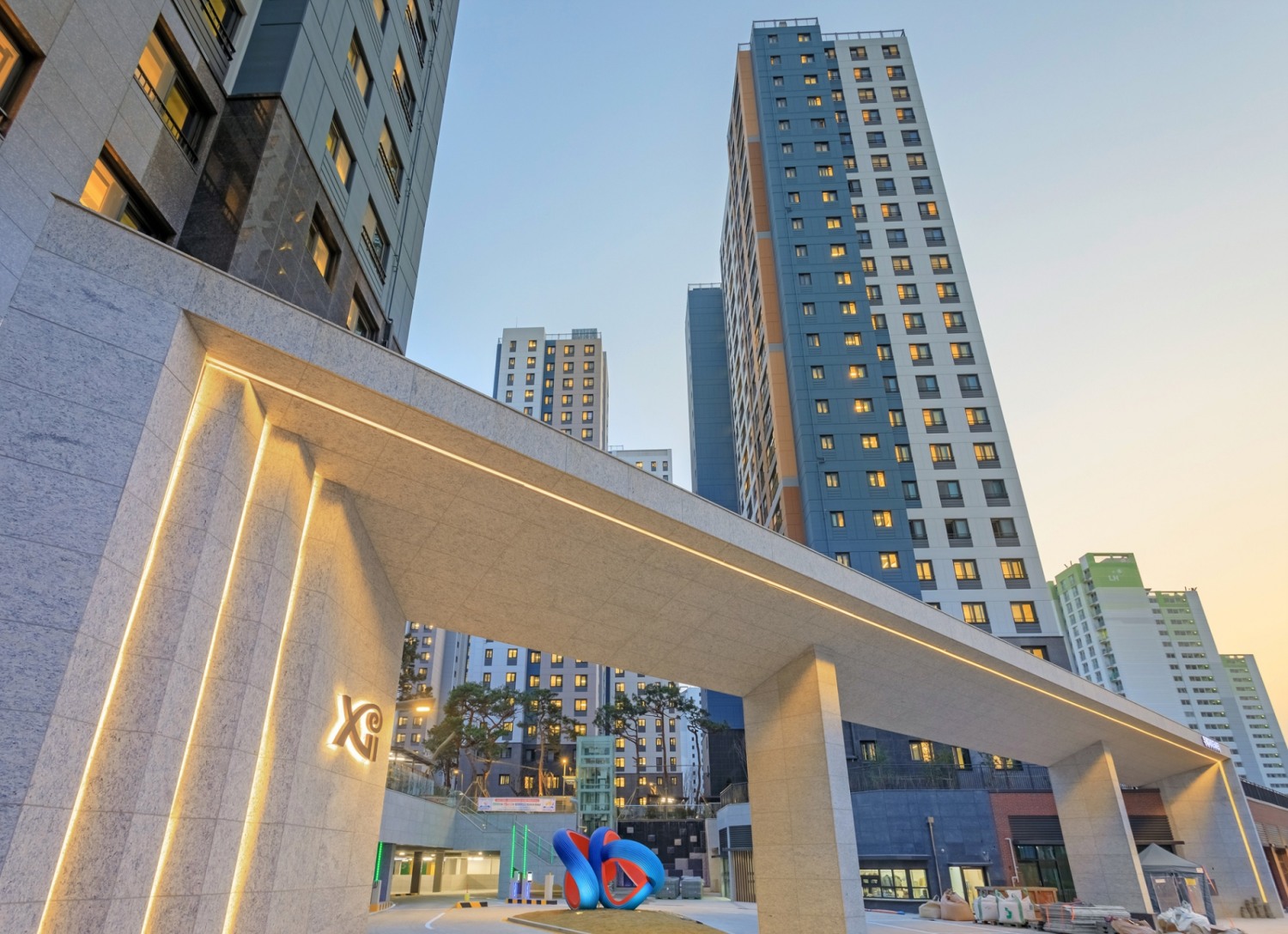 초고속정보통신 특등급 및 홈네트워크 AAA등급을 동시에 인증한 위례자이 더 시티 전경./사진제공=GS건설