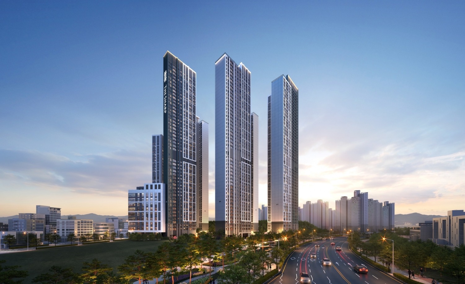 더샵 오창프레스티지 단지투시도 / 사진제공=포스코이앤씨