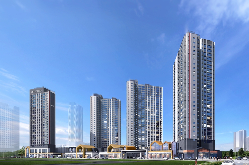 검단신도시 롯데캐슬 넥스티엘 단지투시도 / 사진제공=롯데건설